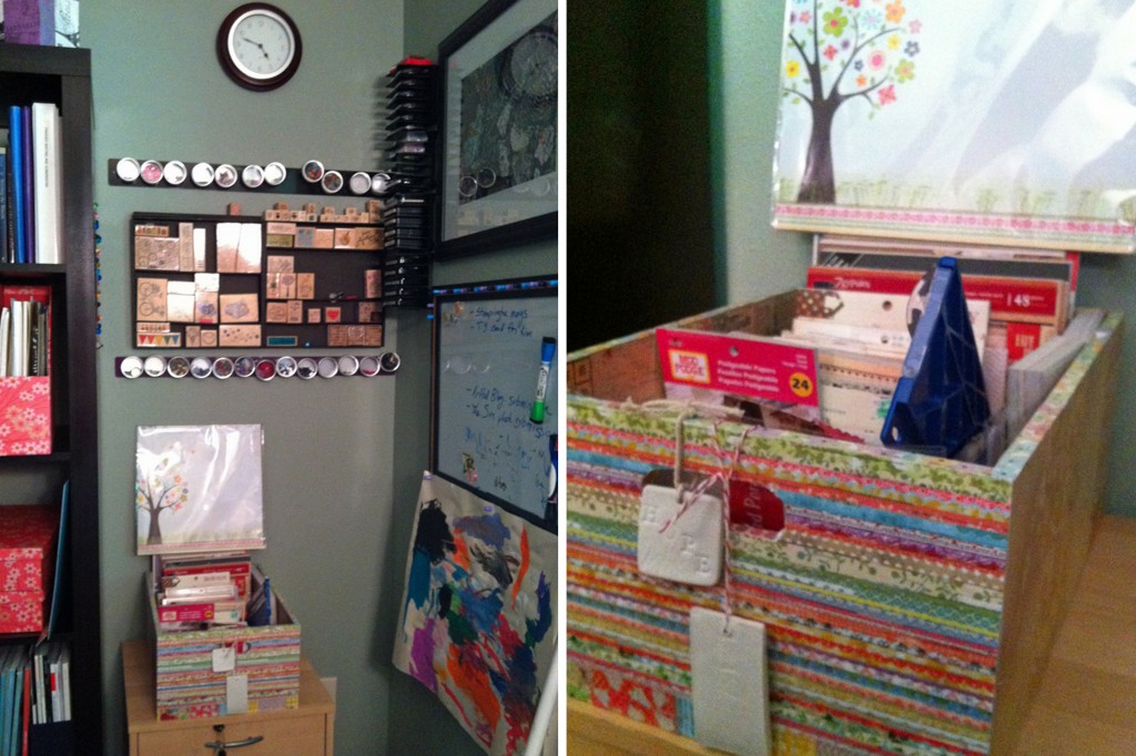 corner and paper drawer